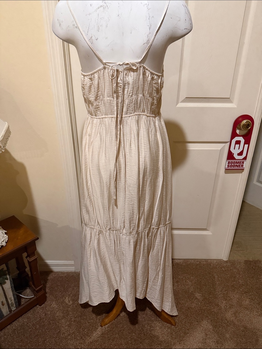 Steve Madden Jackie Dress Shell Spaghetti-Strap Maxi Dress. NWT. Medium - Picture 6 of 8